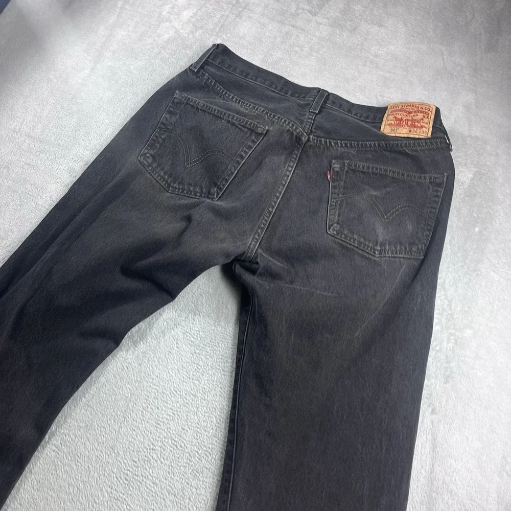 VINTAGE Levi's 501‎ xx Jeans Mens 36x34* Black Button Fly Straight Leg